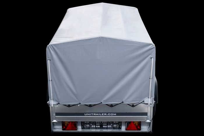 Przyczepka 230x125 UNITRAILER GARDEN 230 KIPP ze stelażem i pokrowcem