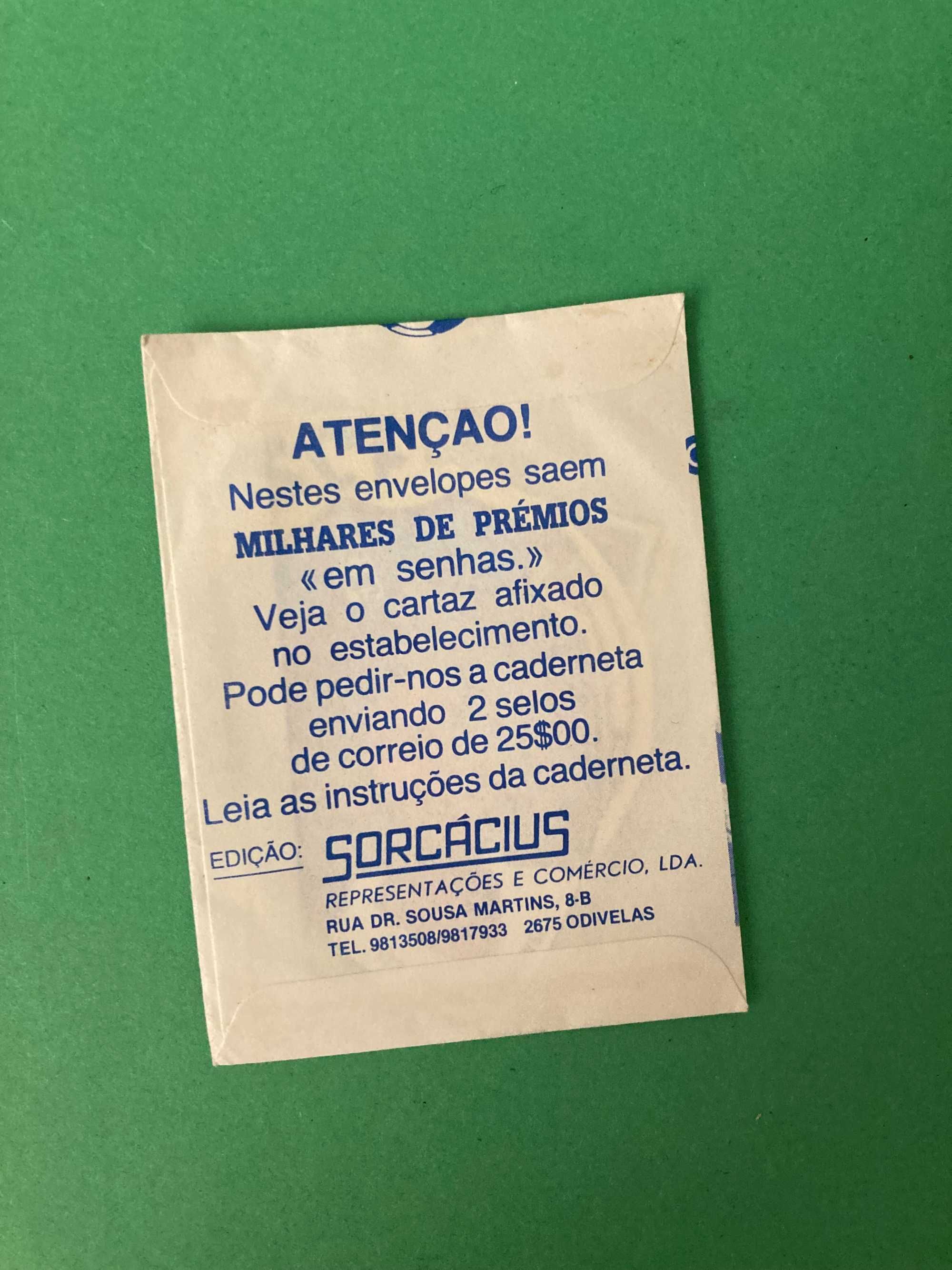 Carteira de Cromos Estádio Colecção de Crmos de Futebol Antiga