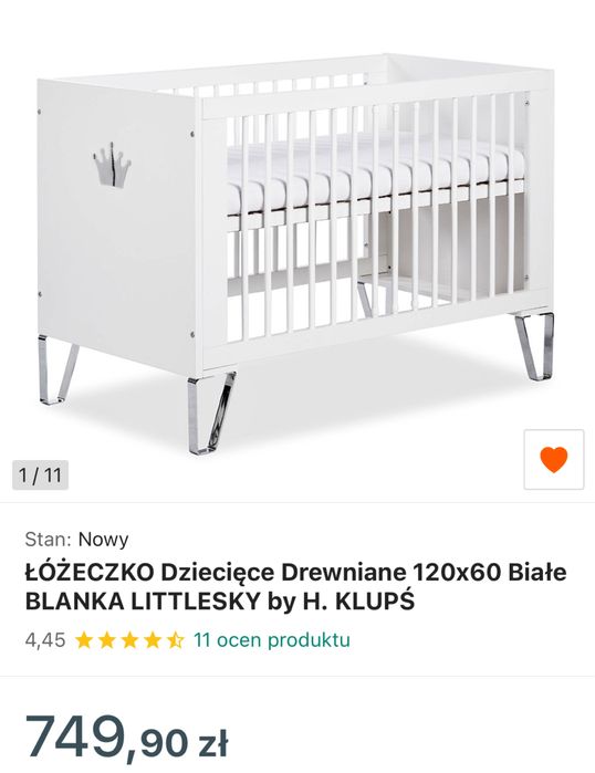 Lozeczko blanca klups