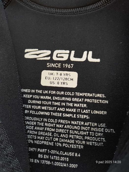 Pianka pływacka Gul 122-128cm + gratis