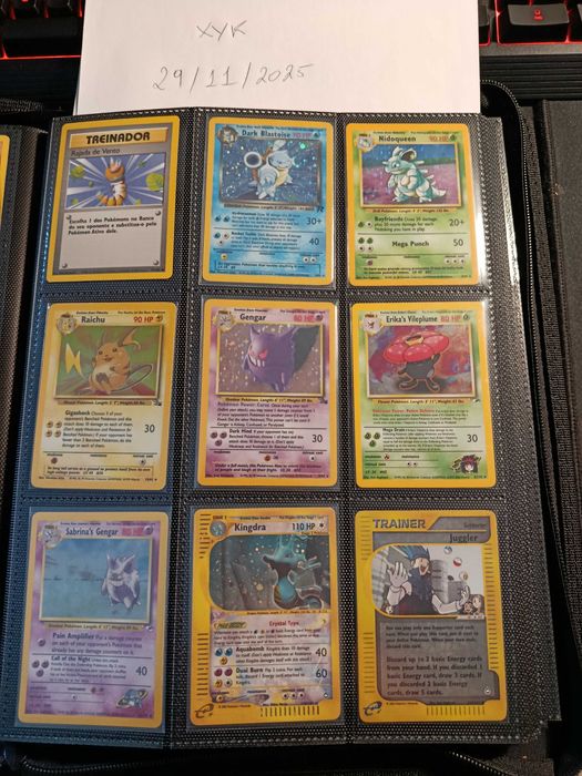 Lote cartas raras e antigas Pokémon