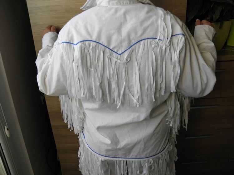 Spodnie indiańskie koszula indiańska frędzle hand made