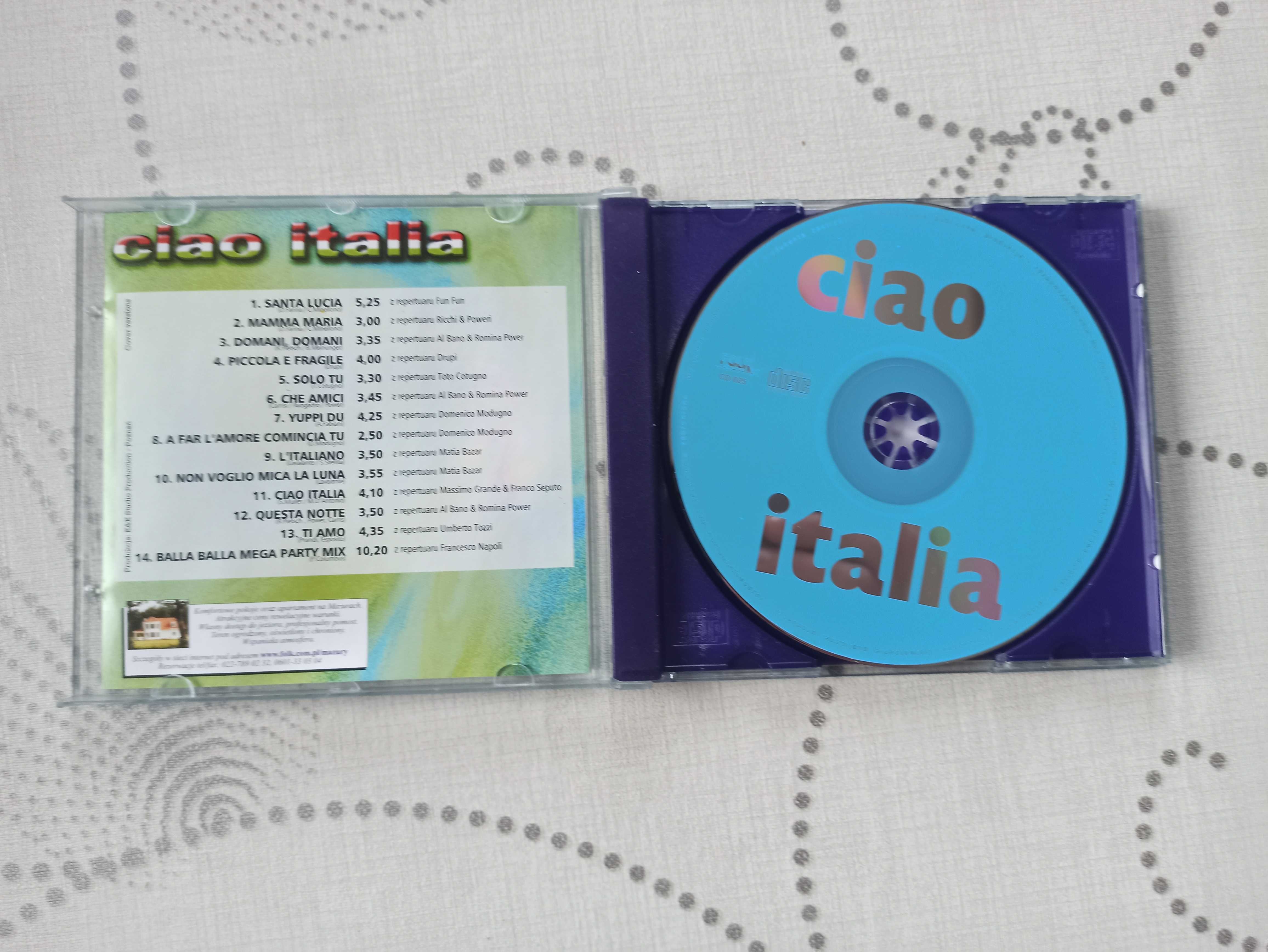 ciao italia płyta CD włoskie hity stare przeboje