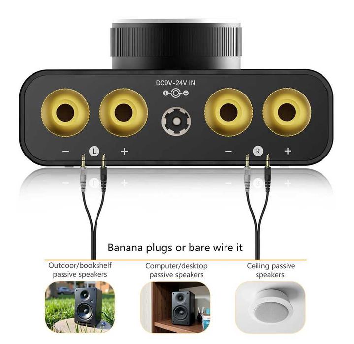 Пiдсилювач 2х50W HiFi Bluetooth 5.0 DAC TPA3116D2