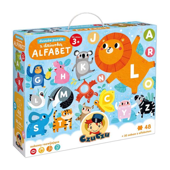 CZUCZU DUUUŻE puzzle z dziurką  ALFABET 3+