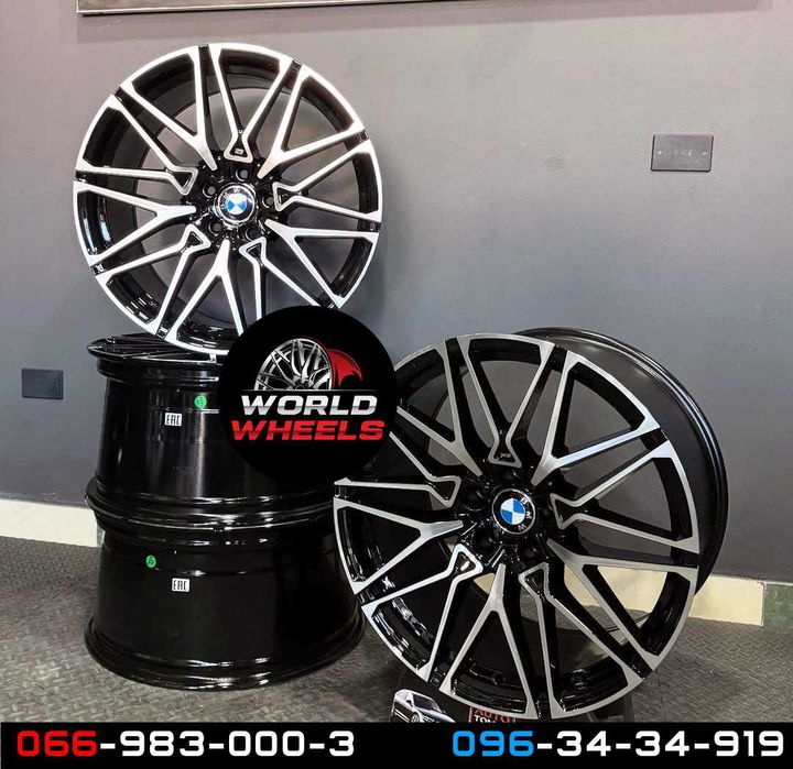 Диски R20 R21 5x120 BMW X5 X6 E70 F15 E71 F16 818 стиль різноширокі