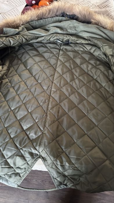 Efektowna parka obszycie z jenota