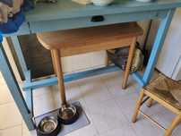 Mesa alta azul 140x80 IKEA