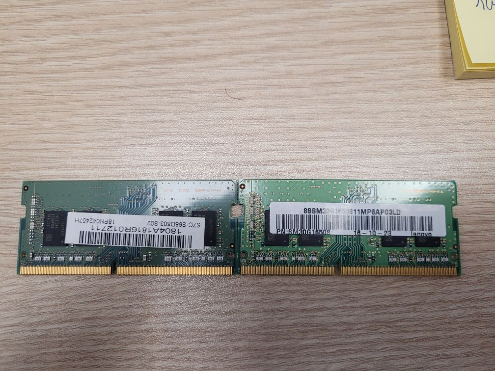 Sprzedam używaną pamięć RAM 16GB (2x8GB) DDR4 do laptopów SODIMM