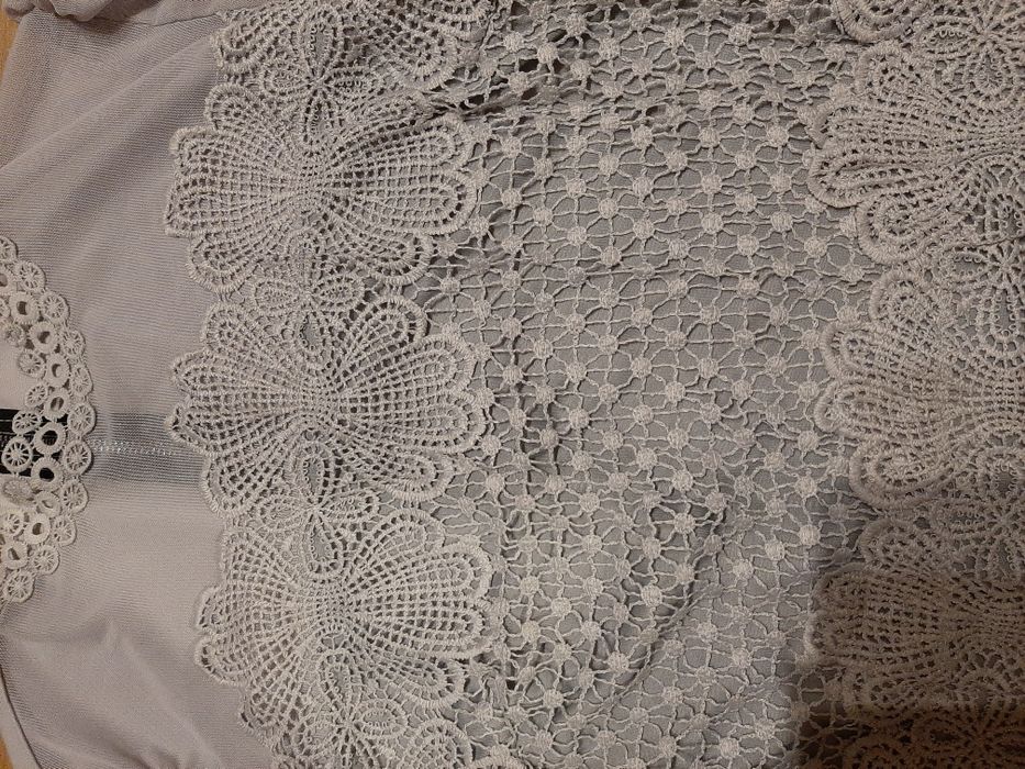 Bluzka koronka M szara