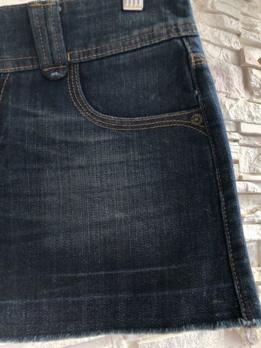 Джинсовая мини юбка