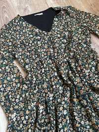 Midi sukienka w kwiaty orsay XS/S