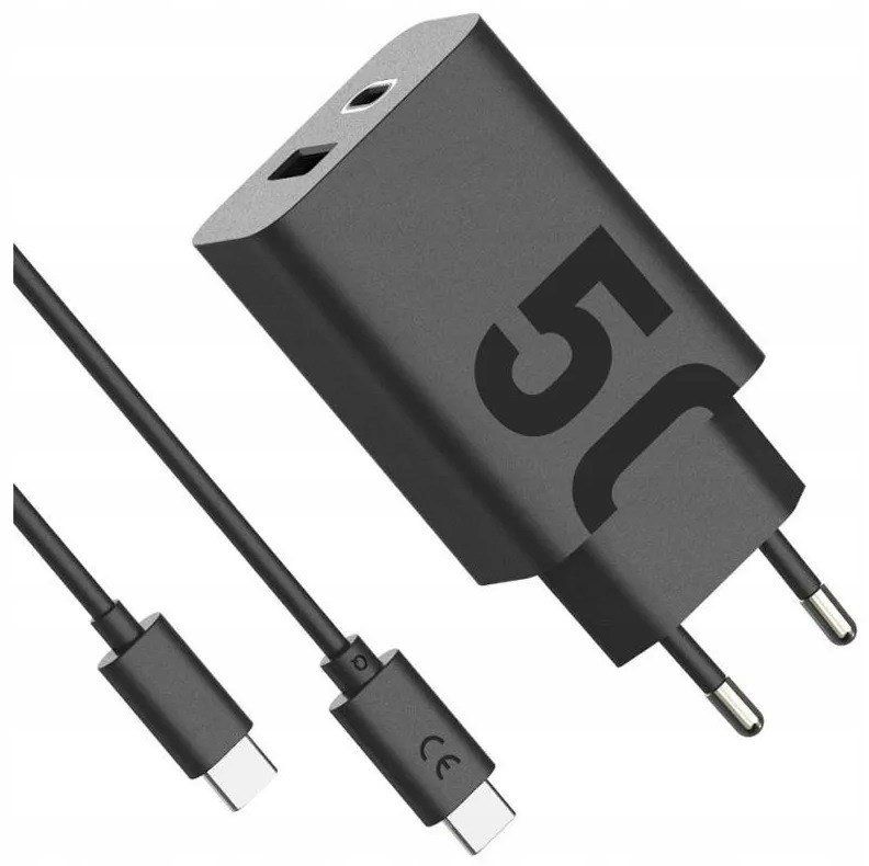 Oryginalna Ładowarka Motorola 50W Duo USB-C + USB-A Turbo-Power