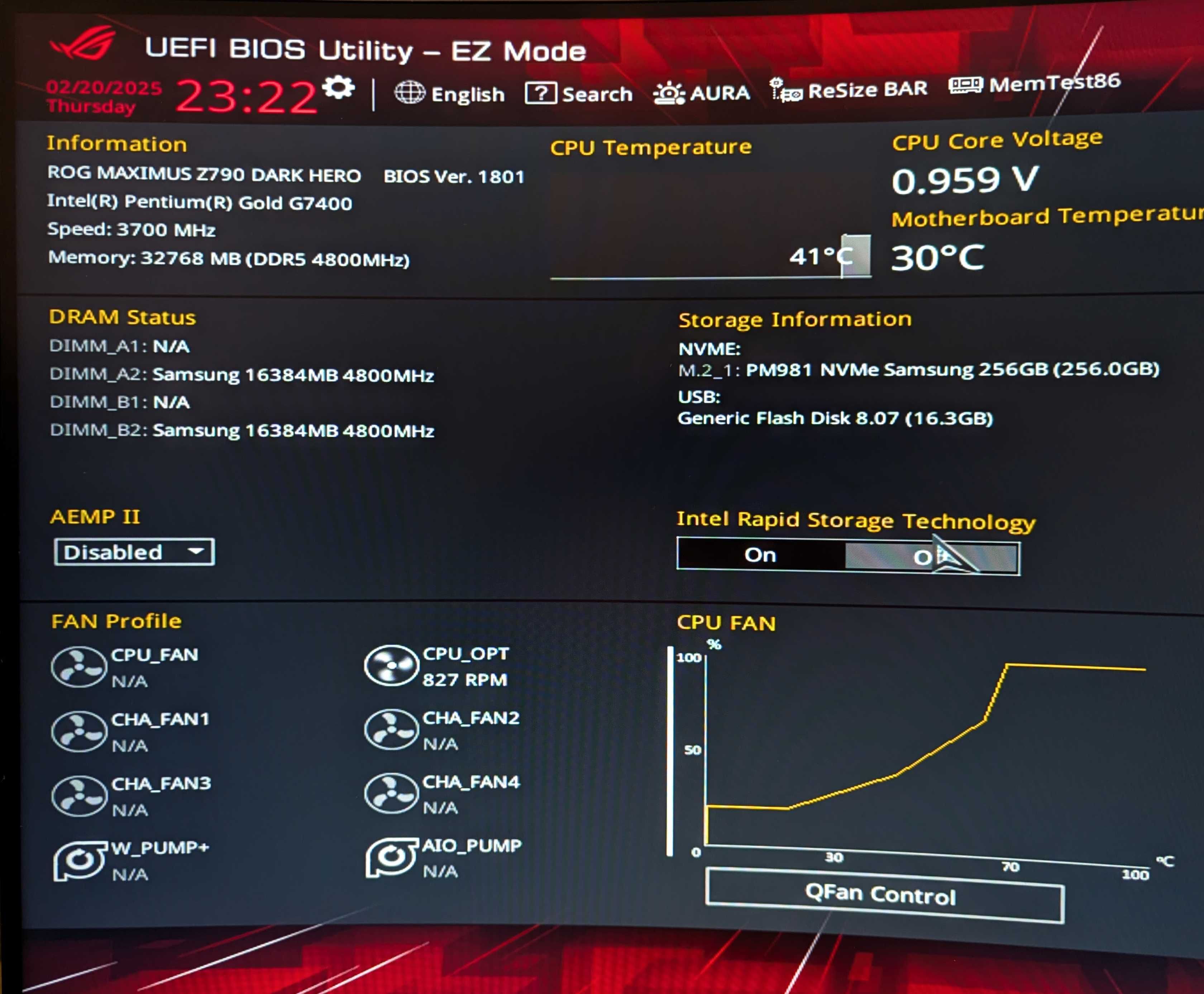 Asus Z790 Dark Hero s1700