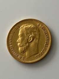 Золота монета 5 рублів 1898 р