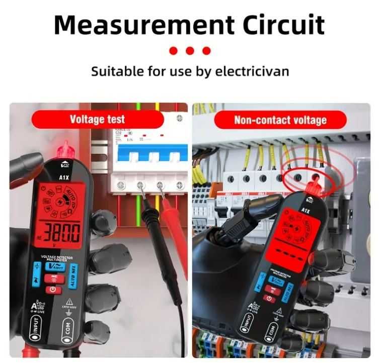 Inteligentny multimetr cyfrowy A1X Tester Woltomierz z detektorem