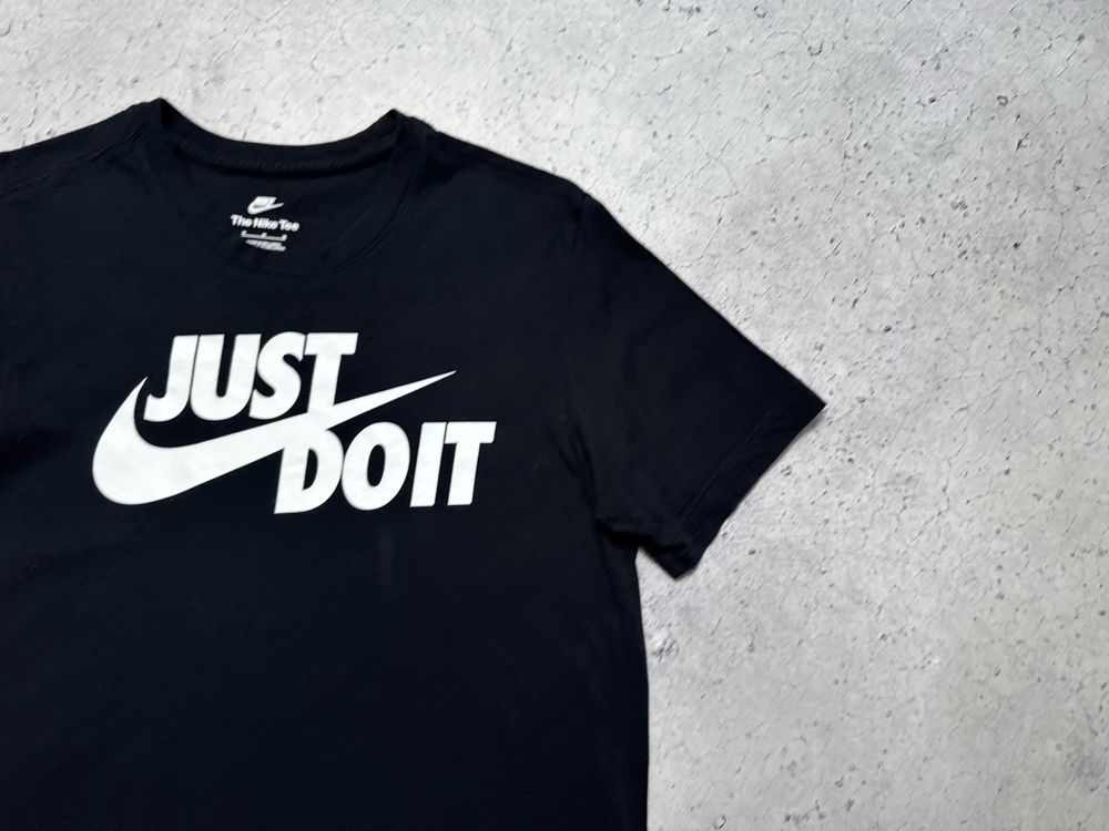 Мужская Футболка Nike Just Do It Big Swoosh Оригинал Идеал S-M Drill