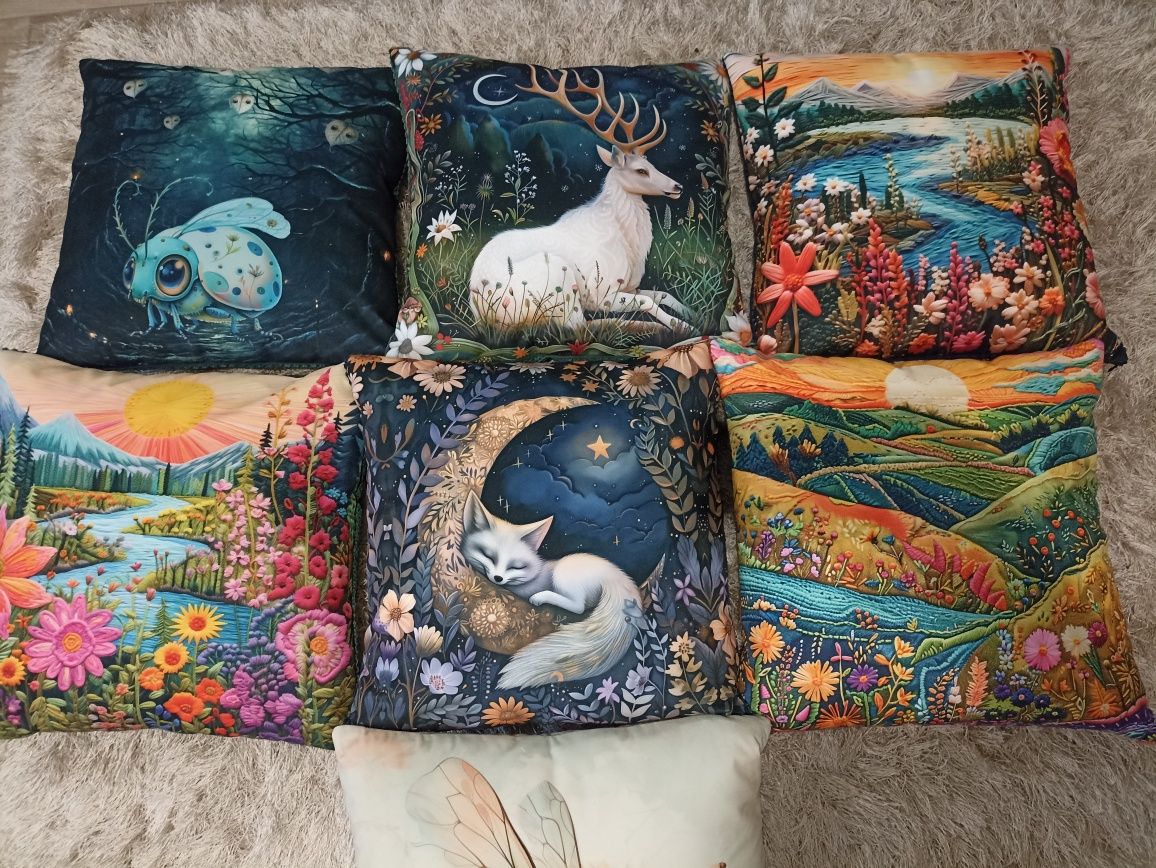 Poduszka dekoracyjna 48x48 welur plusz