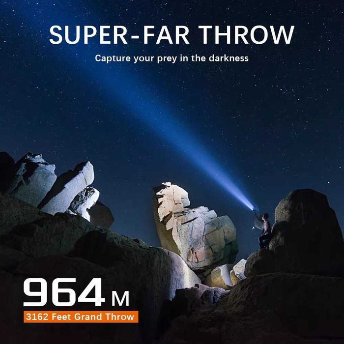 Latarka taktyczna, szperacz Sofirn SF26 2000lm USB-C + akumulator