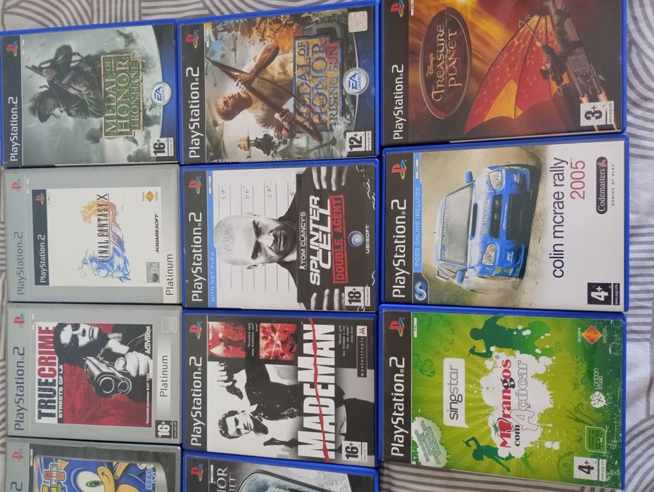 Vendo lote de jogos PS2 (sonic, Tom clancy, final fantasy X)