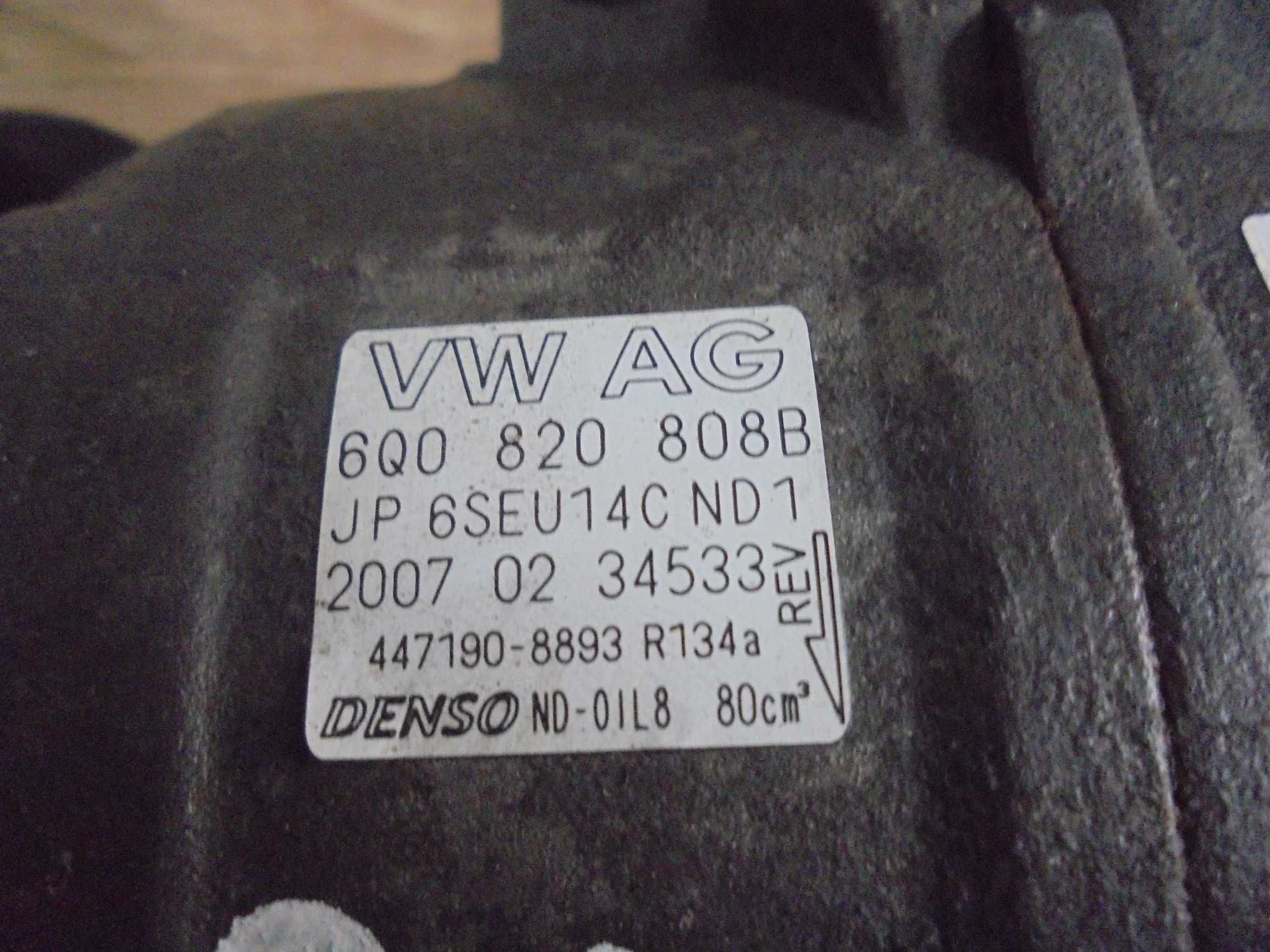 VW POLO 1,4 TDI kompresor sprężarka klimatyzacji 6Q082.0808B