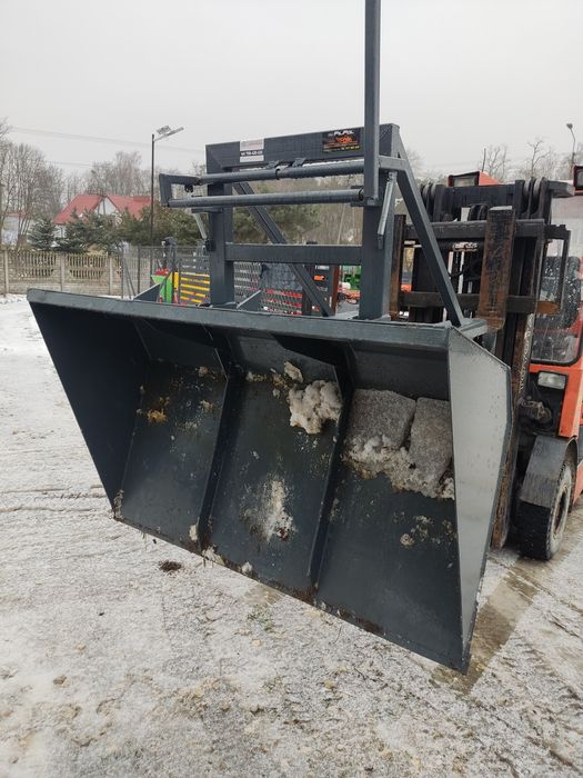 Nowa łyżka do wózka widłowego, szufla do ładowarki- łyżka z kiprem