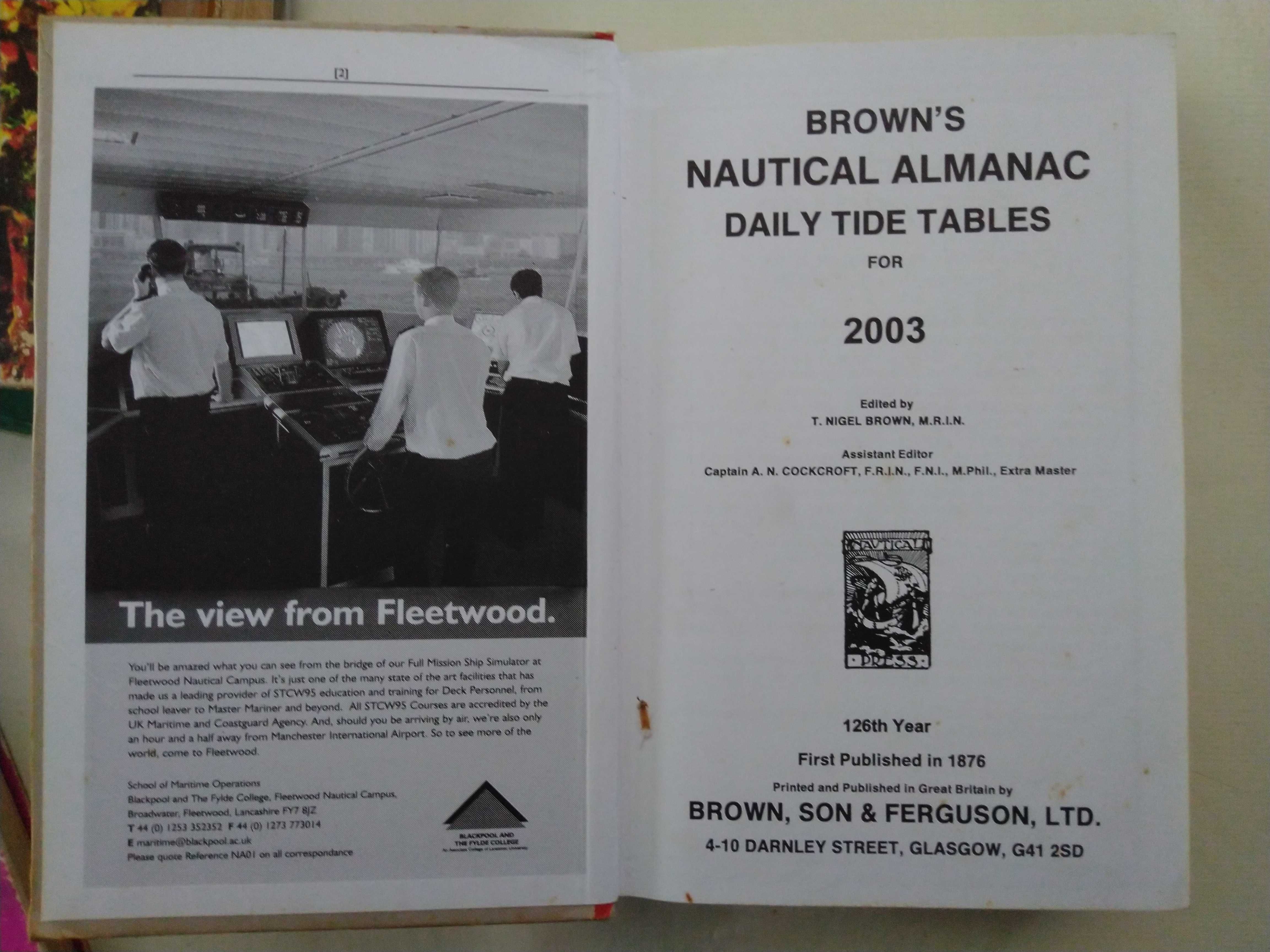 Brown's Nautical Almanac 2003