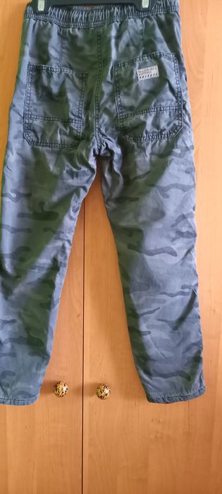 Ocieplane spodnie moro