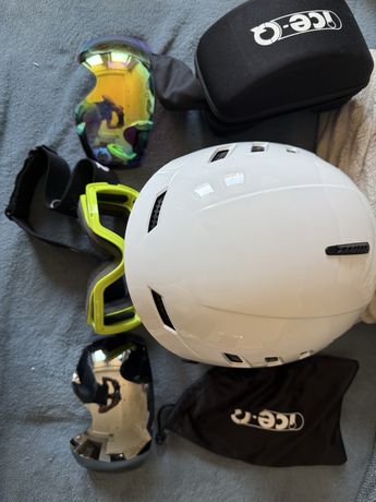 Sprzedam kask narciarski 4F i gogle