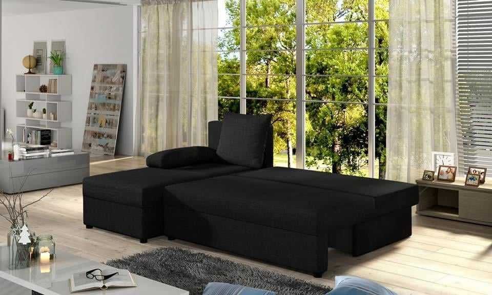 Narożnik Do Salonu BOSS Kanapa Sofa Rozkładana 2 Pojemniki Na Pościel