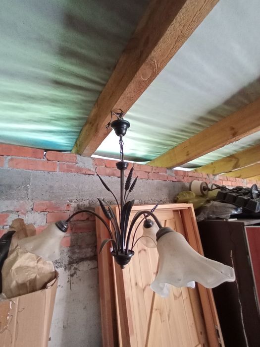 Żyrandol trzy ramienny kłos