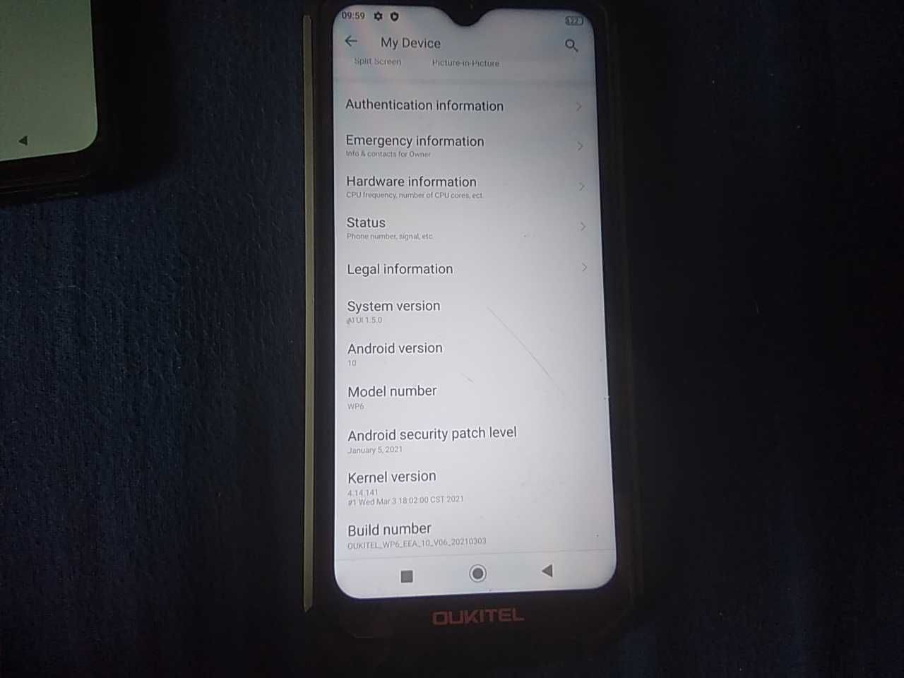 Telefon pancerny Oukitel WP6