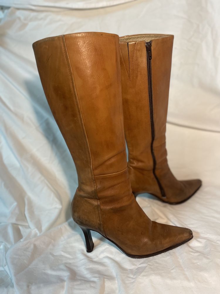 Botas em pele de cano alto nº36 FOREVA