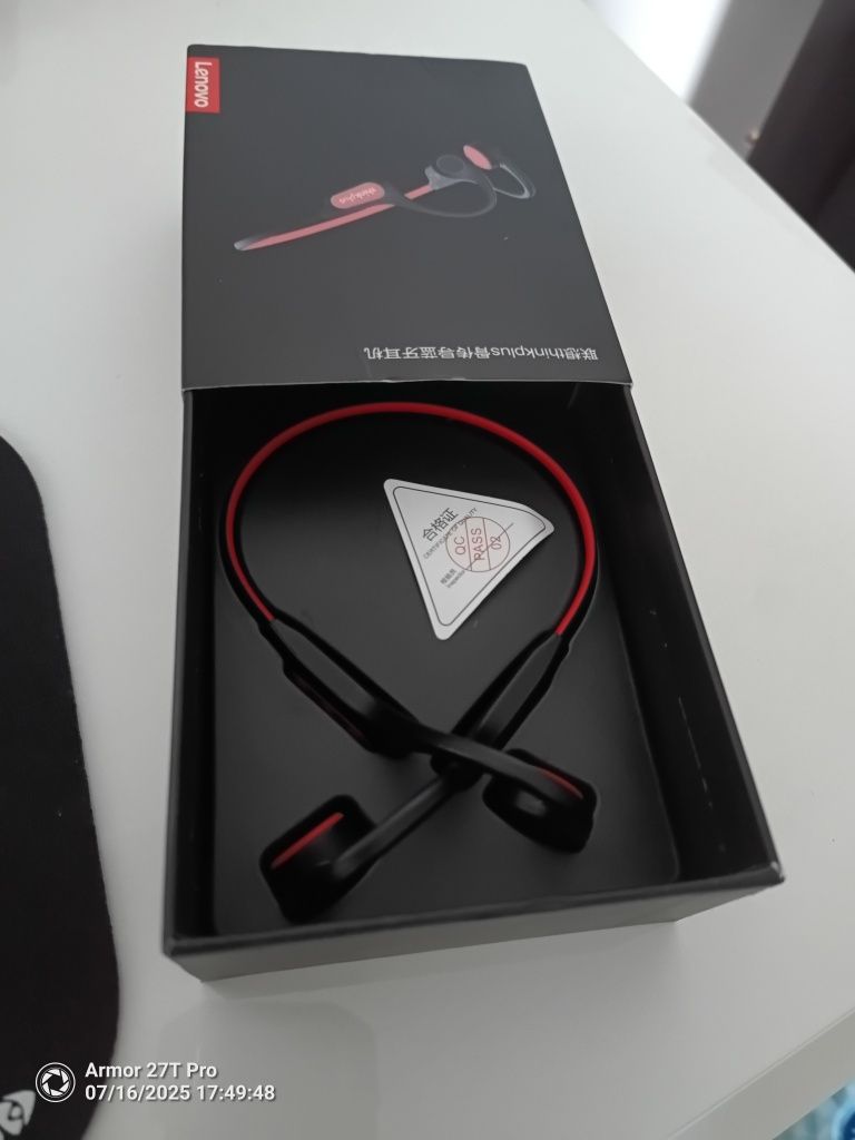 Słuchawki dokostne Lenovo, nowe, do pracy