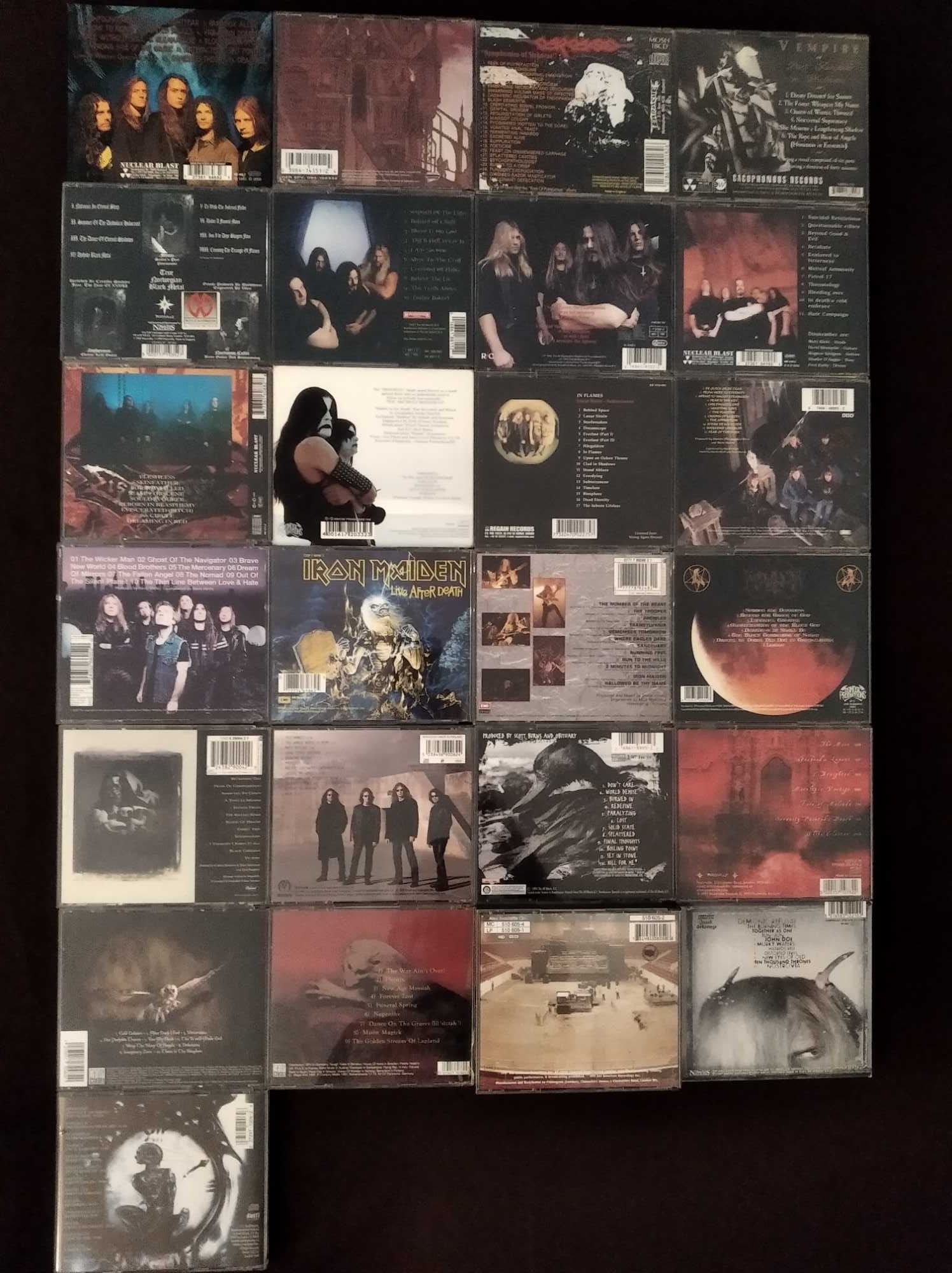 CDs de Metal de 1985 a 2001