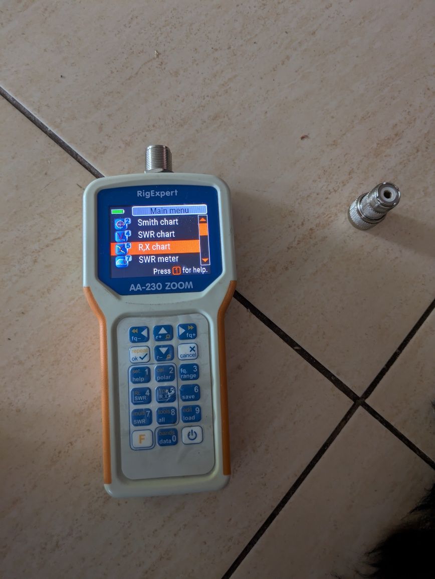 rigexpert aa 230 zoom Analizator anteny Bluetooth 0,1-230 MHz