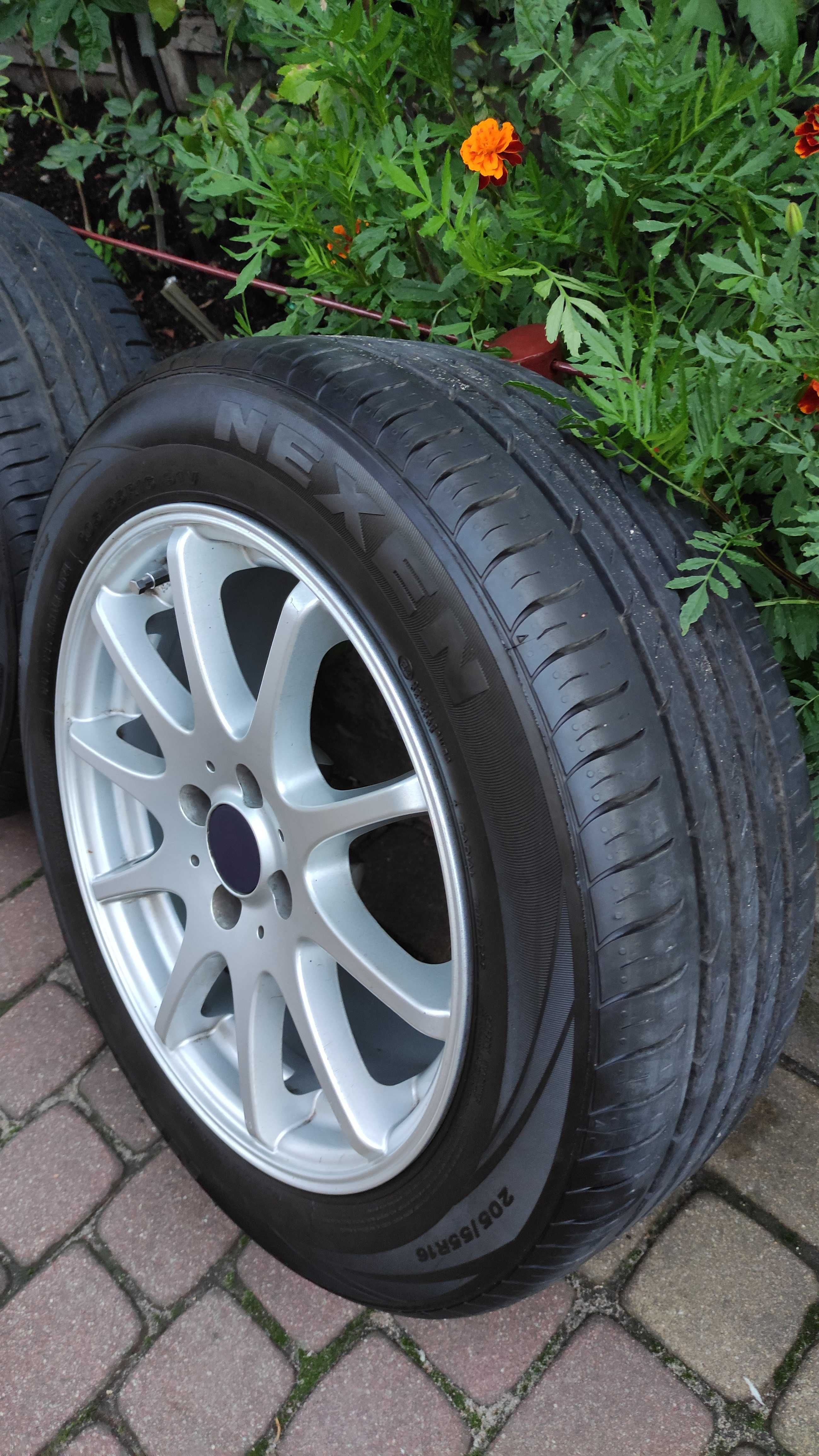 Felgi Dezent 16" 4x100, opony letnie Nexen N'Blue HD Plus 205/55/R16