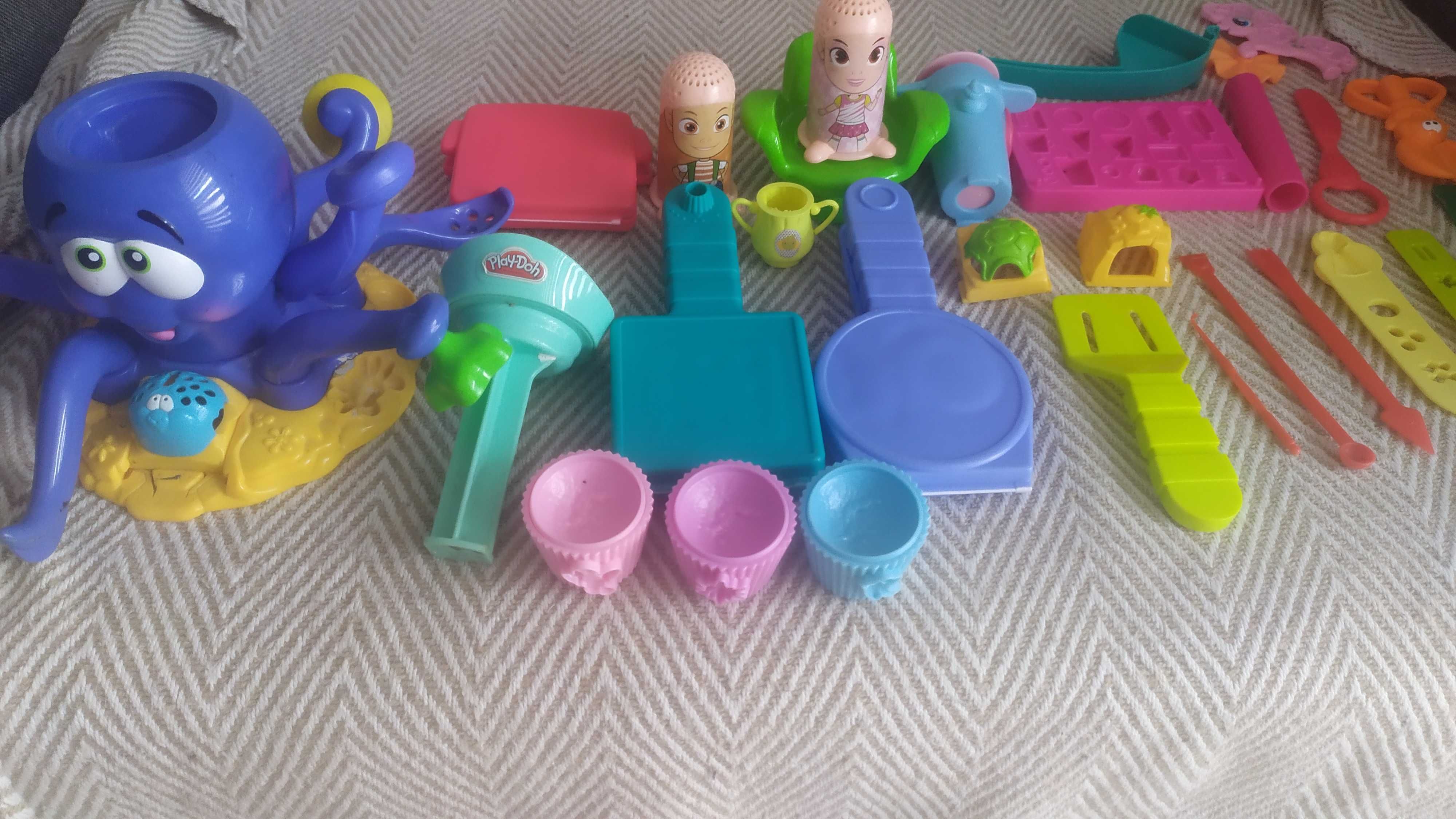 Ośmiornica Play doh ciastolina fryzjer,cukiernia