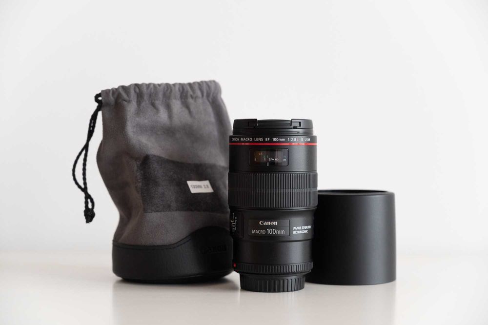 Canon EF 100mm f/2.8 L Macro IS USM - Excelente Estado