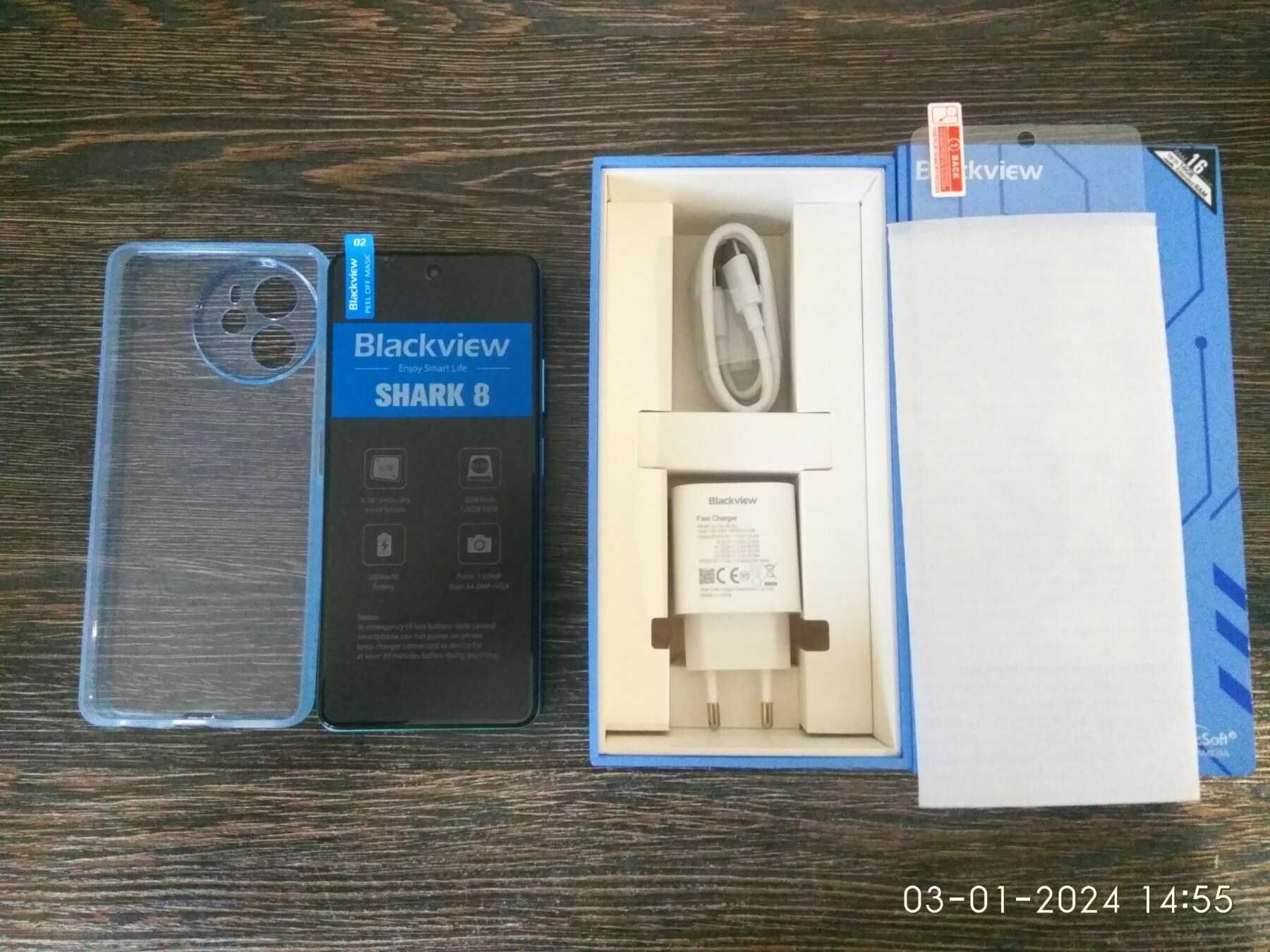 Blackview Shark 8 8/128GB, 6.78" FHD+ 120Hz, NFC, 5000mAh