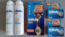 GILLETTE Proglide Power maszynka + ostrza/wkłady 10szt + Gel 2szt