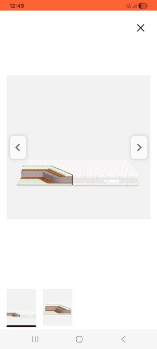 Materac Heze 160*200 Silver Lurex