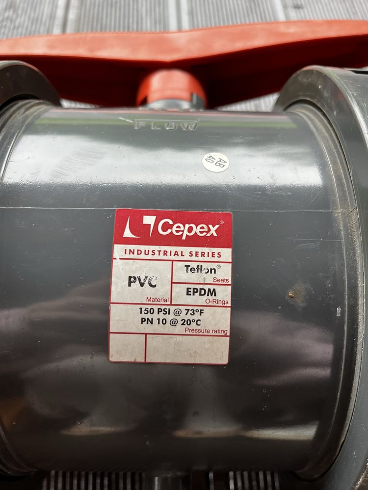 Zawór basenowy fi 110 cepex