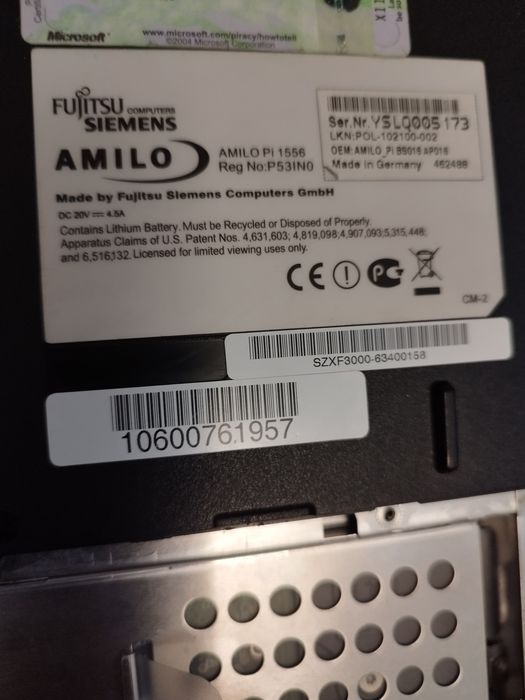 Laptop Fujitsu Siemens