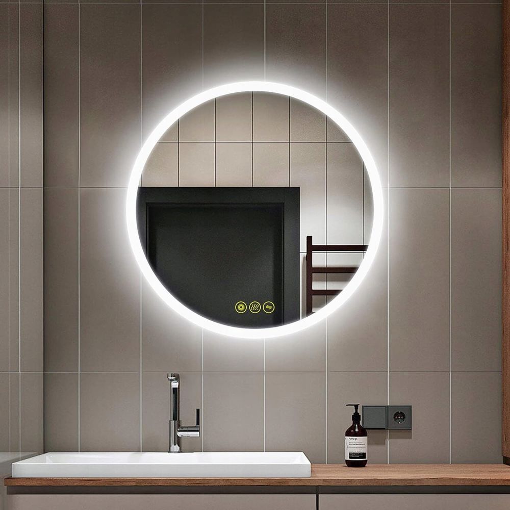 Lustro LED do łazienki ścienne okrągłe średnica 50cm