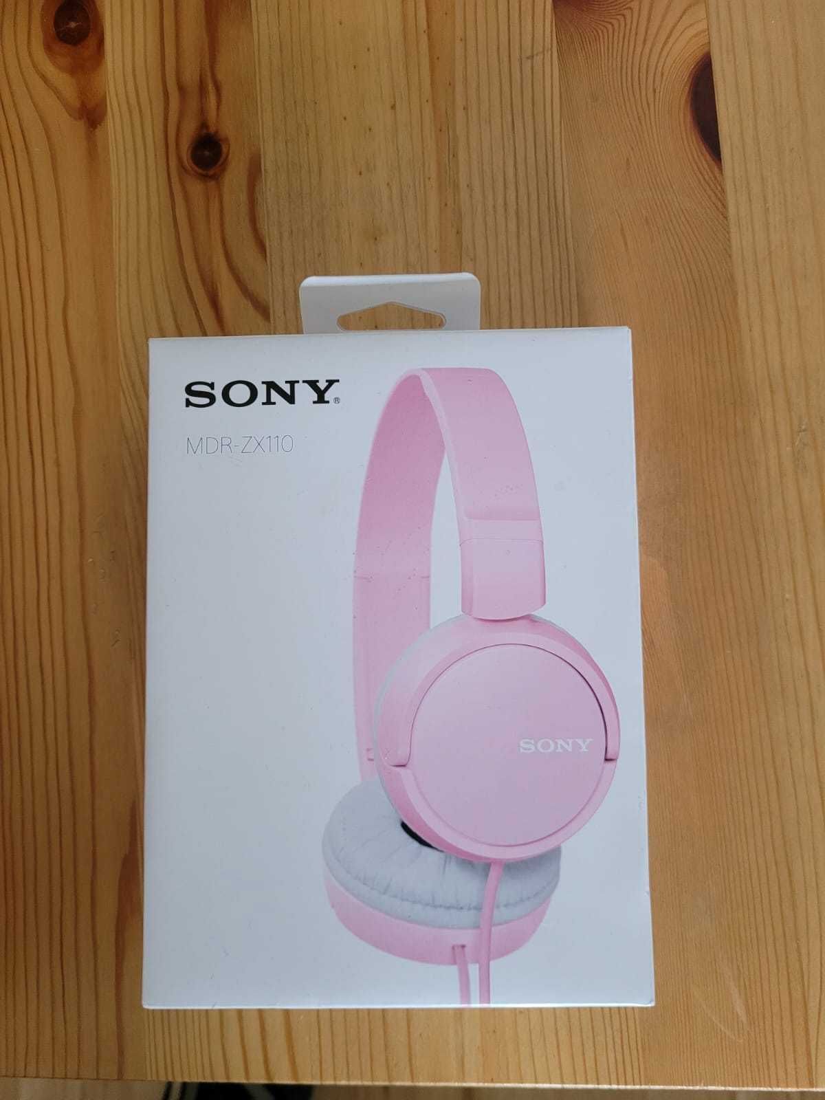 Sony MDR-ZX110 składnae słuchawki nauszne, różowe