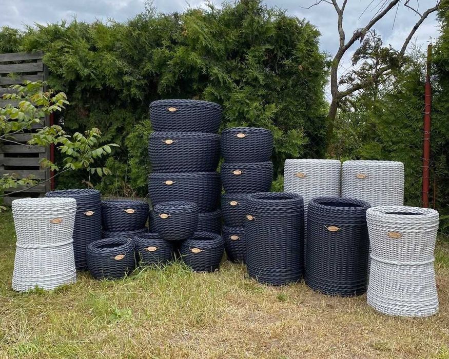 Кашпо, підвісні кашпо, плетена корзина, дровниця