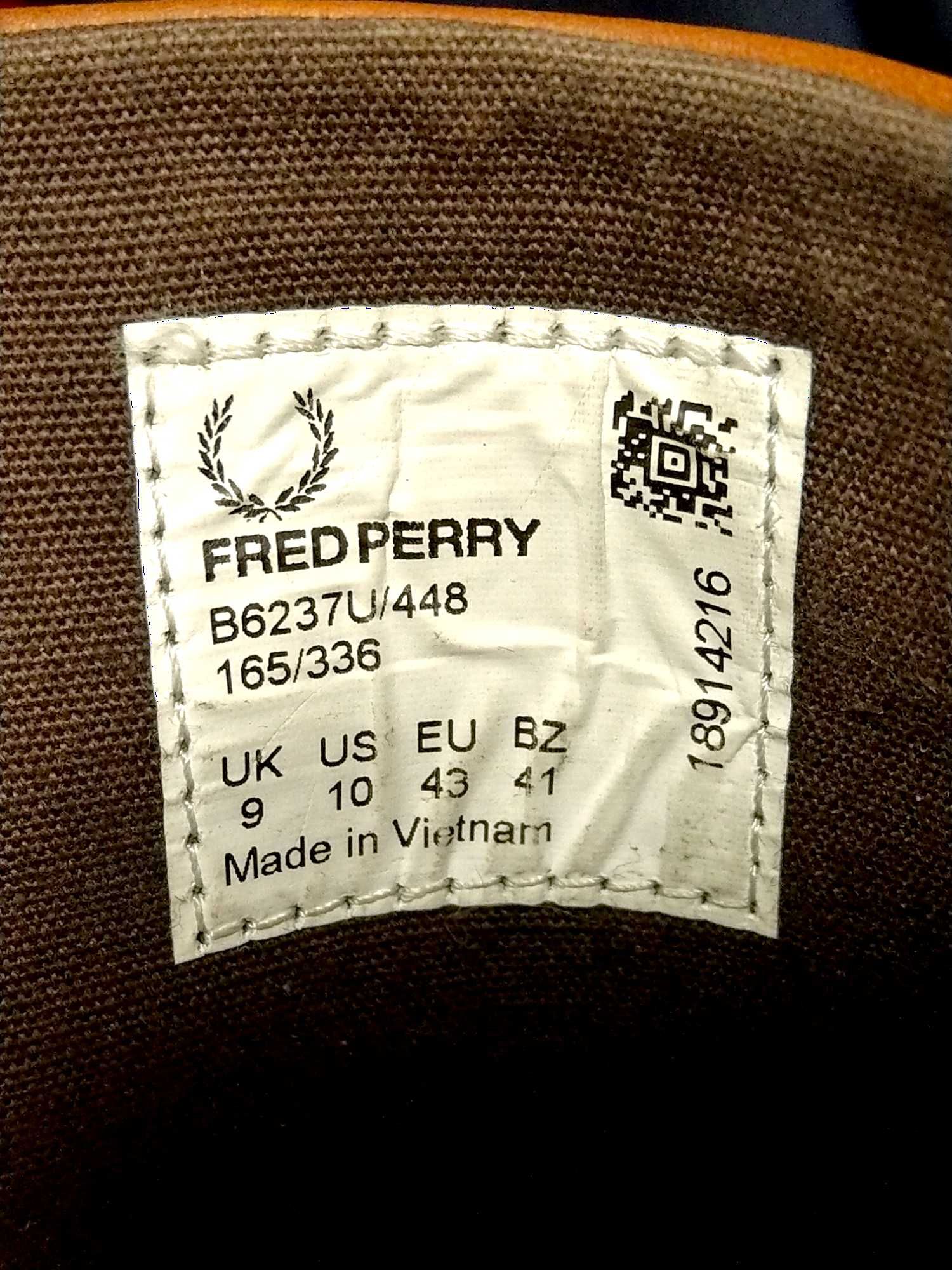 Кожаные кеды Fred Perry Kingston Leather / 28см