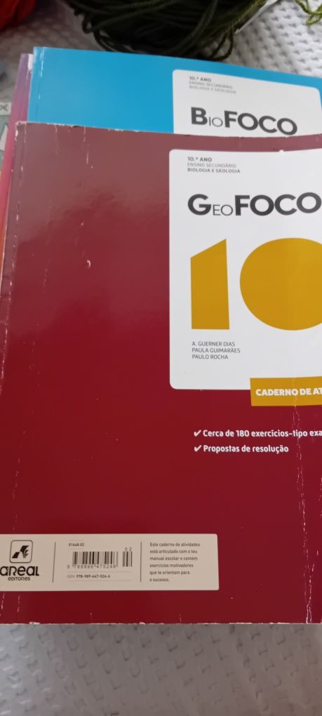 Cadernos de atividades 10 ano