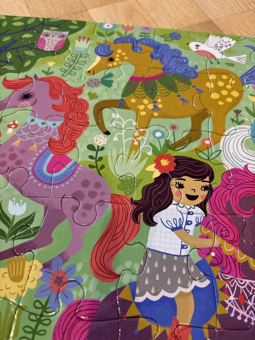 Mudpuppy puzzle 42 konie kocyki stan idealny prezent święta
